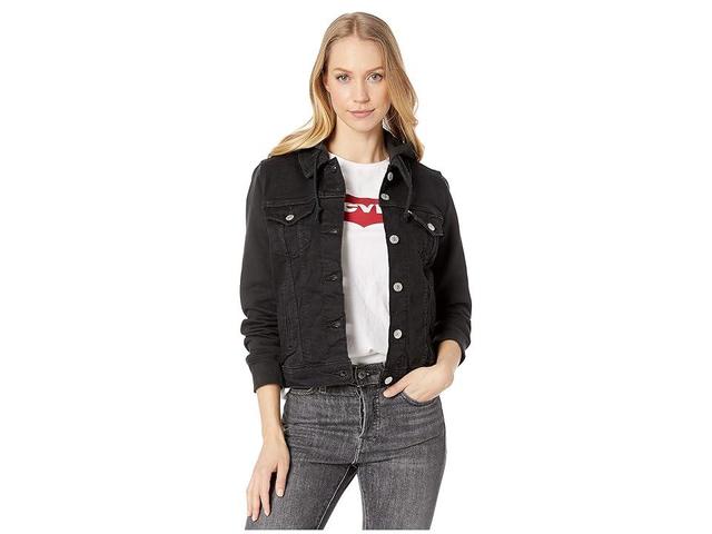 Levi's(r) Womens New Hybrid Original Trucker (Ink) Women's Clothing Product Image