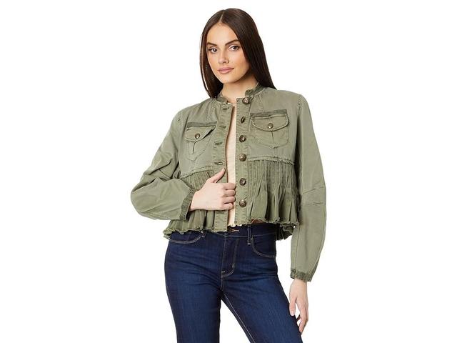 Free People Cassidy Jacket (Military) Women's Vest Product Image