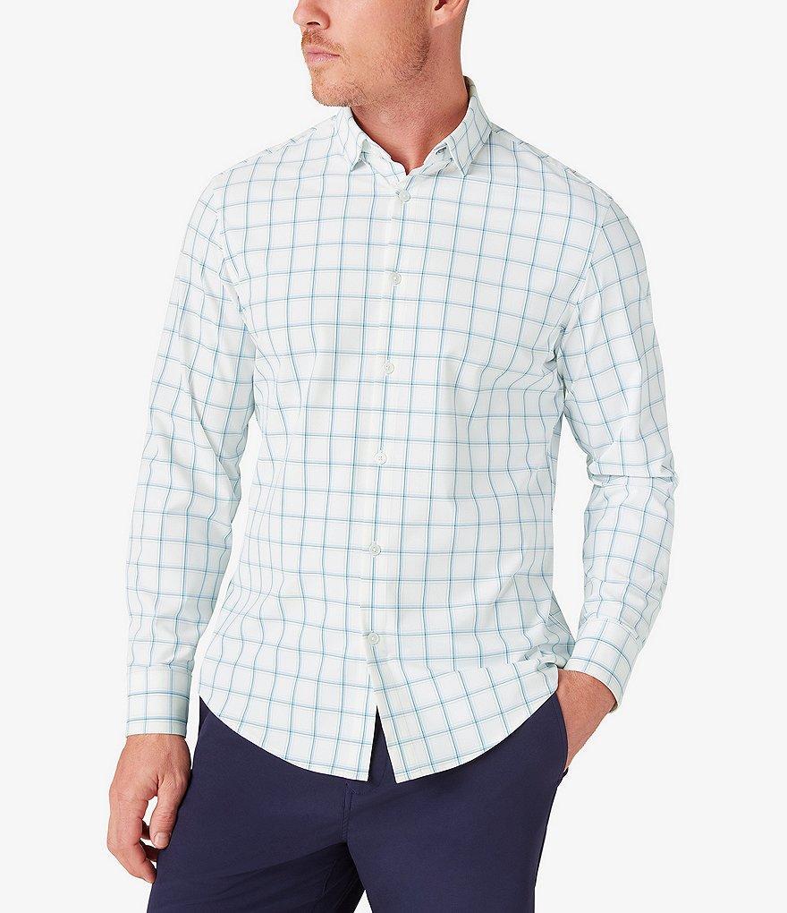 Mizzen+Main Leeward Trim Fit No Tuck Presidio Plaid Performance Stretch Long Sleeve Woven Shirt Product Image