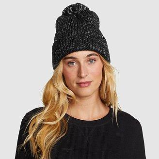 Women's Reflective Pom Beanie Product Image