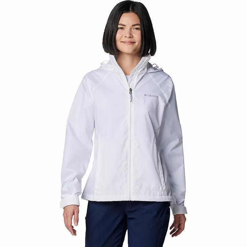 Womens Columbia Switchback IV Packable Rain Jacket Pink Product Image