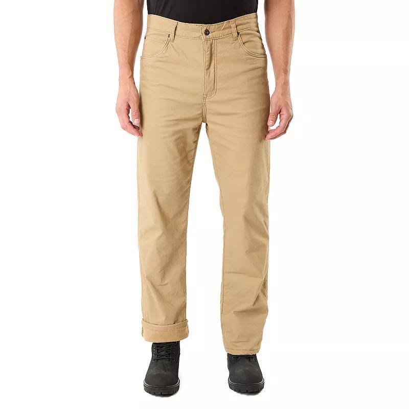 Mens Smiths Workwear Stretch Fleece-Lined Canvas 5-Pocket Pants Product Image