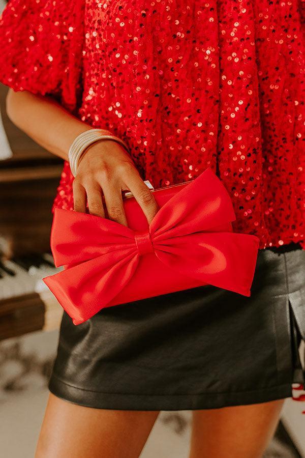 Holiday Soiree Satin Clutch Product Image