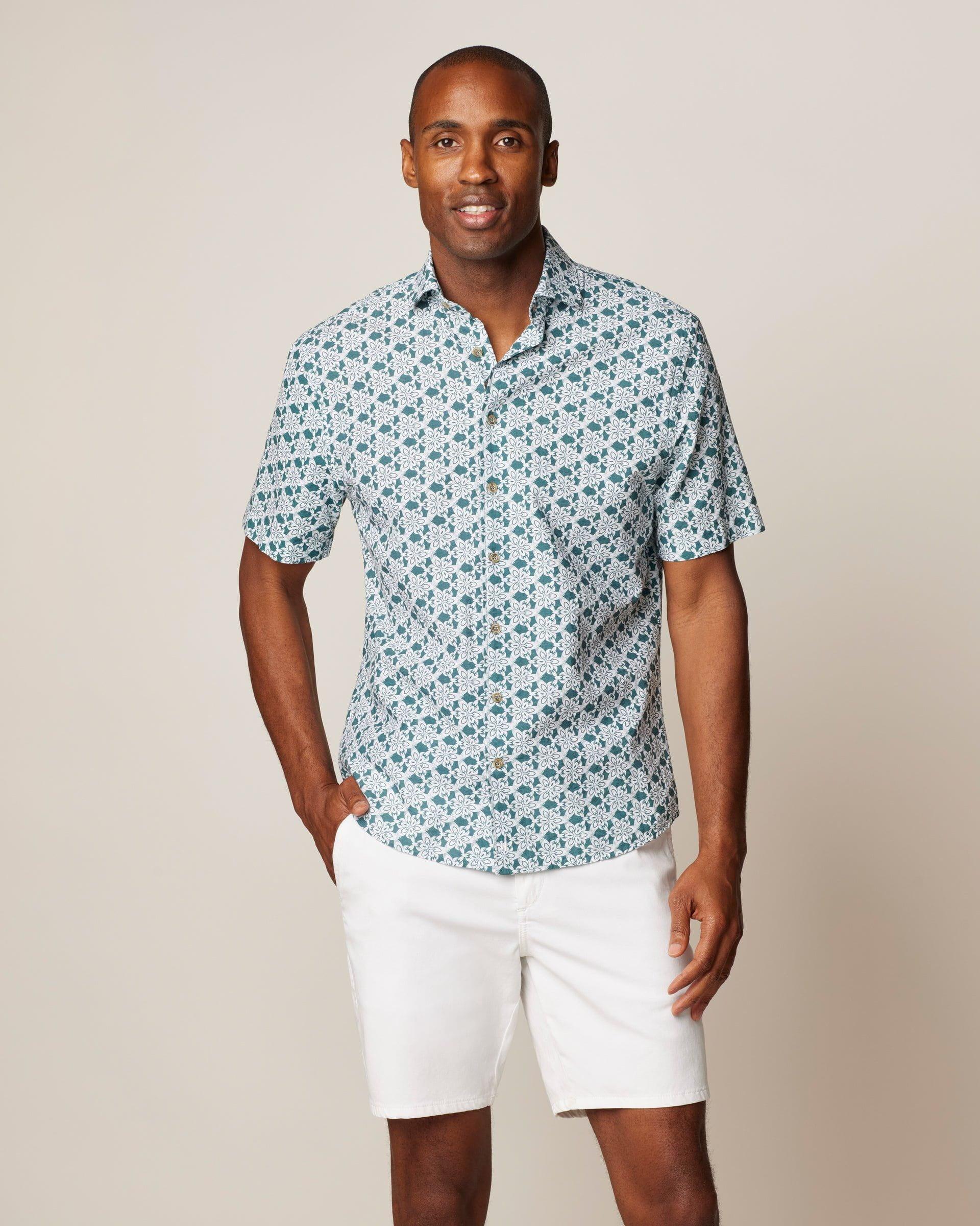 Luis Printed Button Up Shirt Product Image