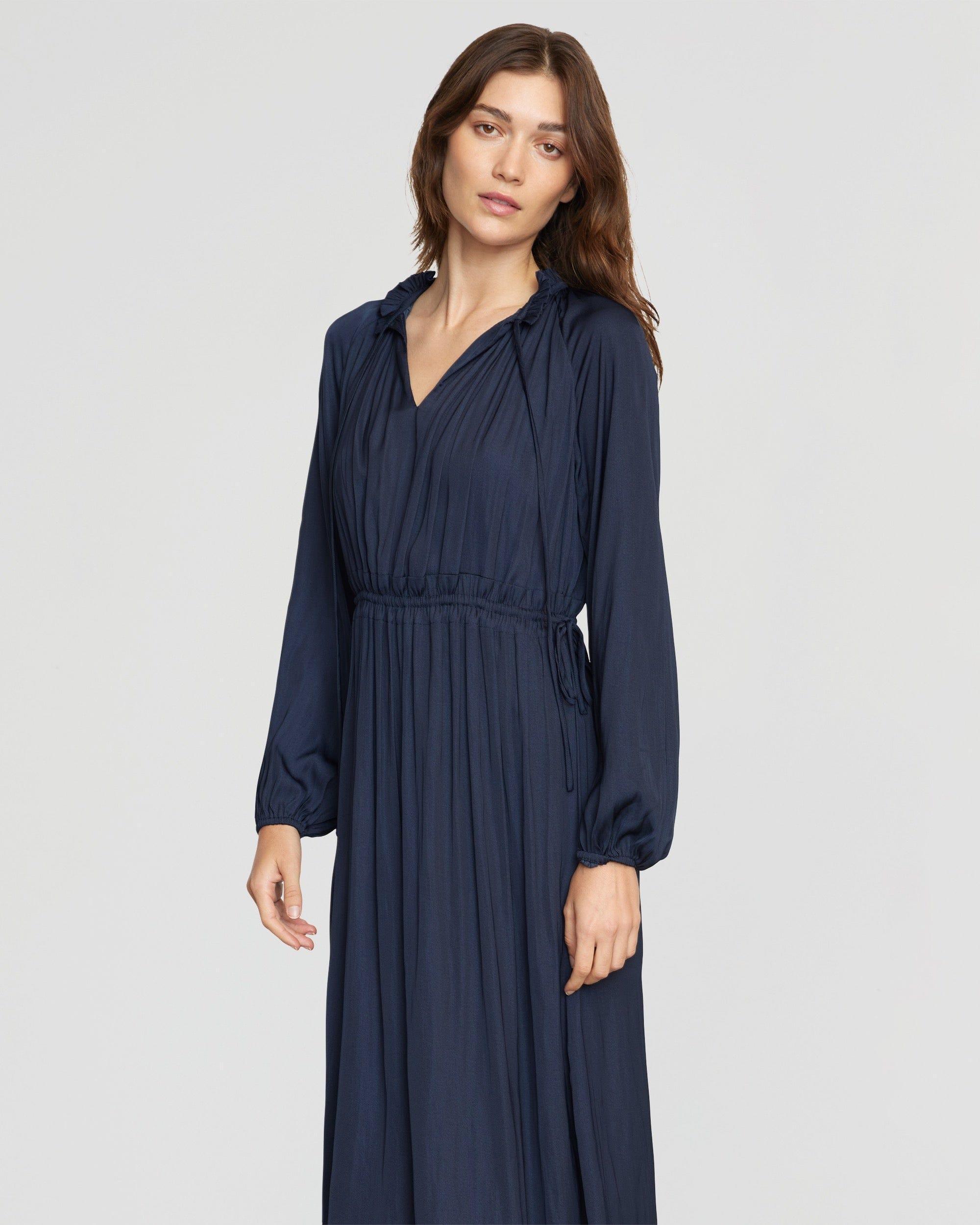 Magdalena Long Sleeve Plisse Dress Product Image