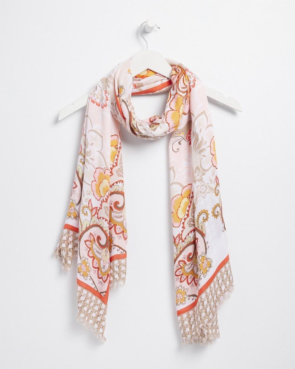 Floral Tile Oblong Scarf Product Image