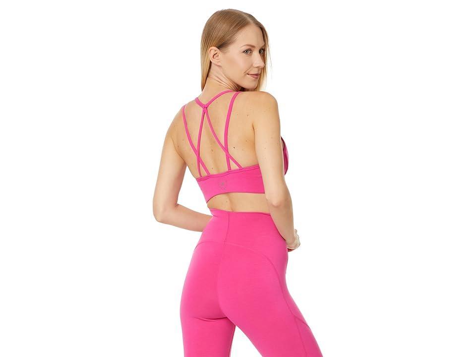 adidas by Stella McCartney TrueStrength Yoga Medium Support Sports Bra IT5718 (Real Magenta) Women's Bra Product Image