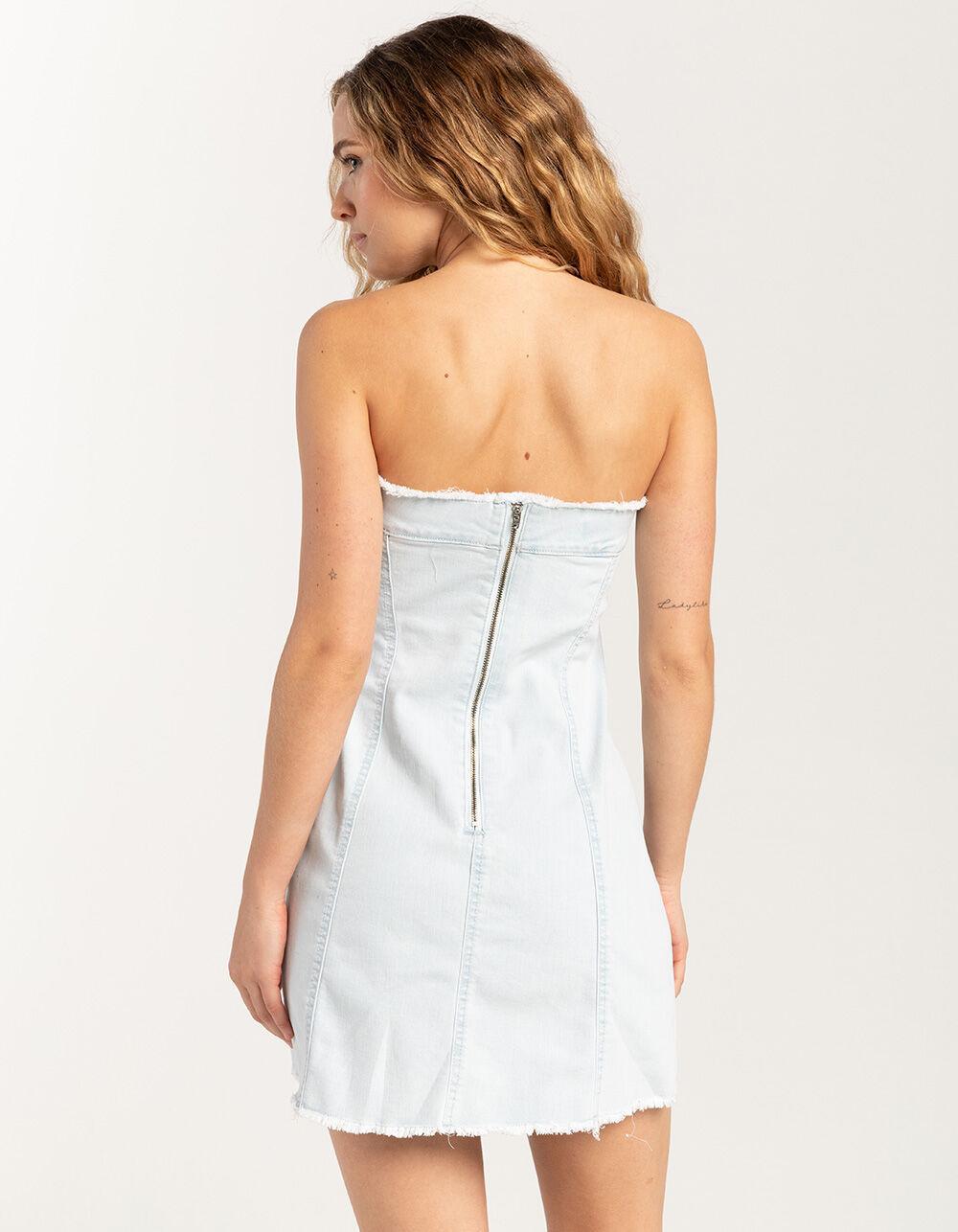 RSQ Womens Tube Denim Dress Product Image