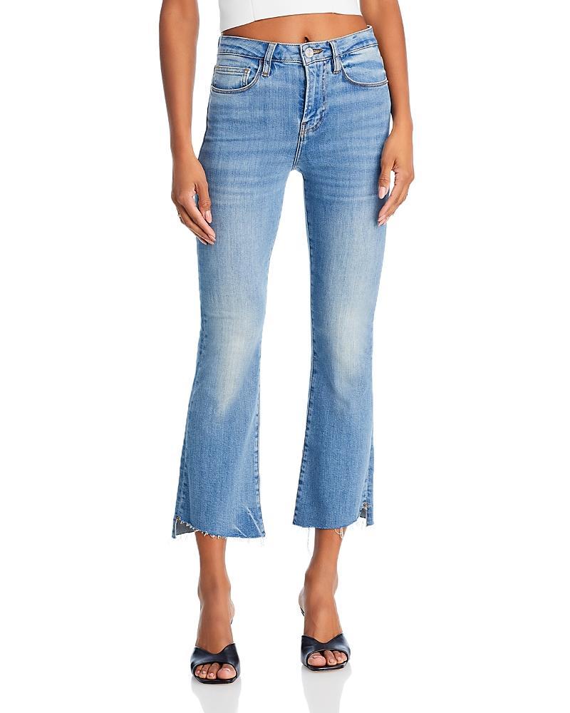 Womens Le Crop Mini Boot-Cut Jeans Product Image