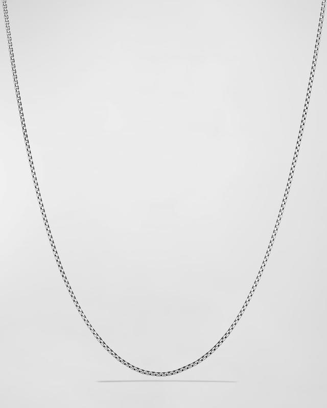 Womens Box Adjustable Chain Necklace In Sterling Silver Product Image