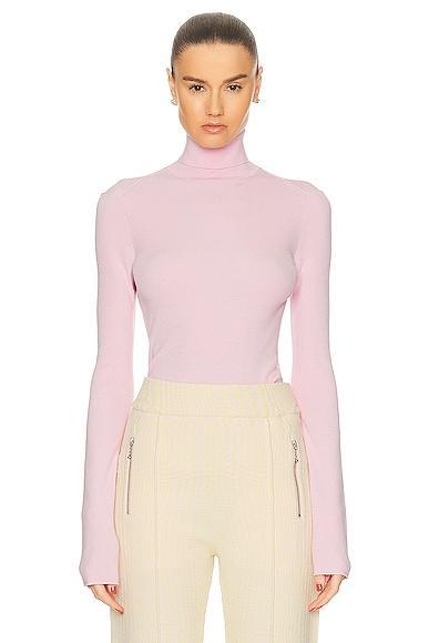 Burberry Turtleneck Sweater in Cameo - Pink. Size XS (also in ). Product Image