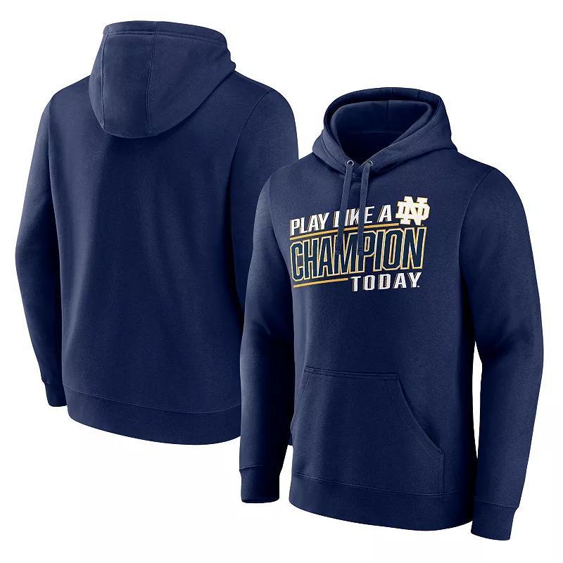 Mens Fanatics Navy Notre Dame Fighting Irish Play Like A Champion Today Pullover Hoodie Product Image