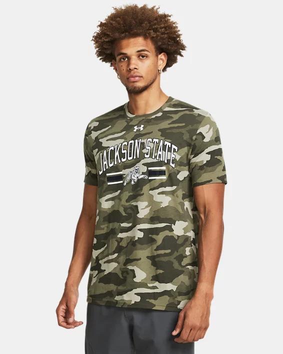 Mens UA Performance Cotton Camo Collegiate Short Sleeve Product Image