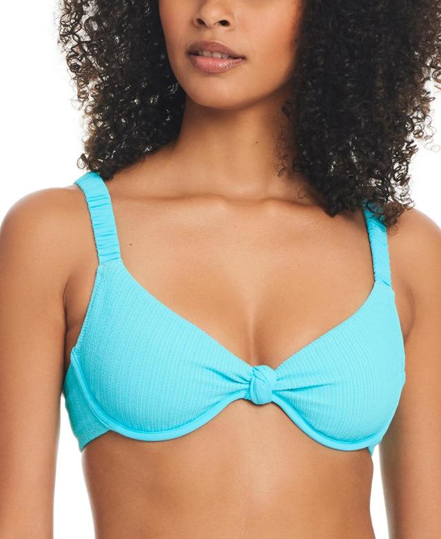 Sanctuary Womens Sweetheart-Neck Underwire Bikini Top Product Image