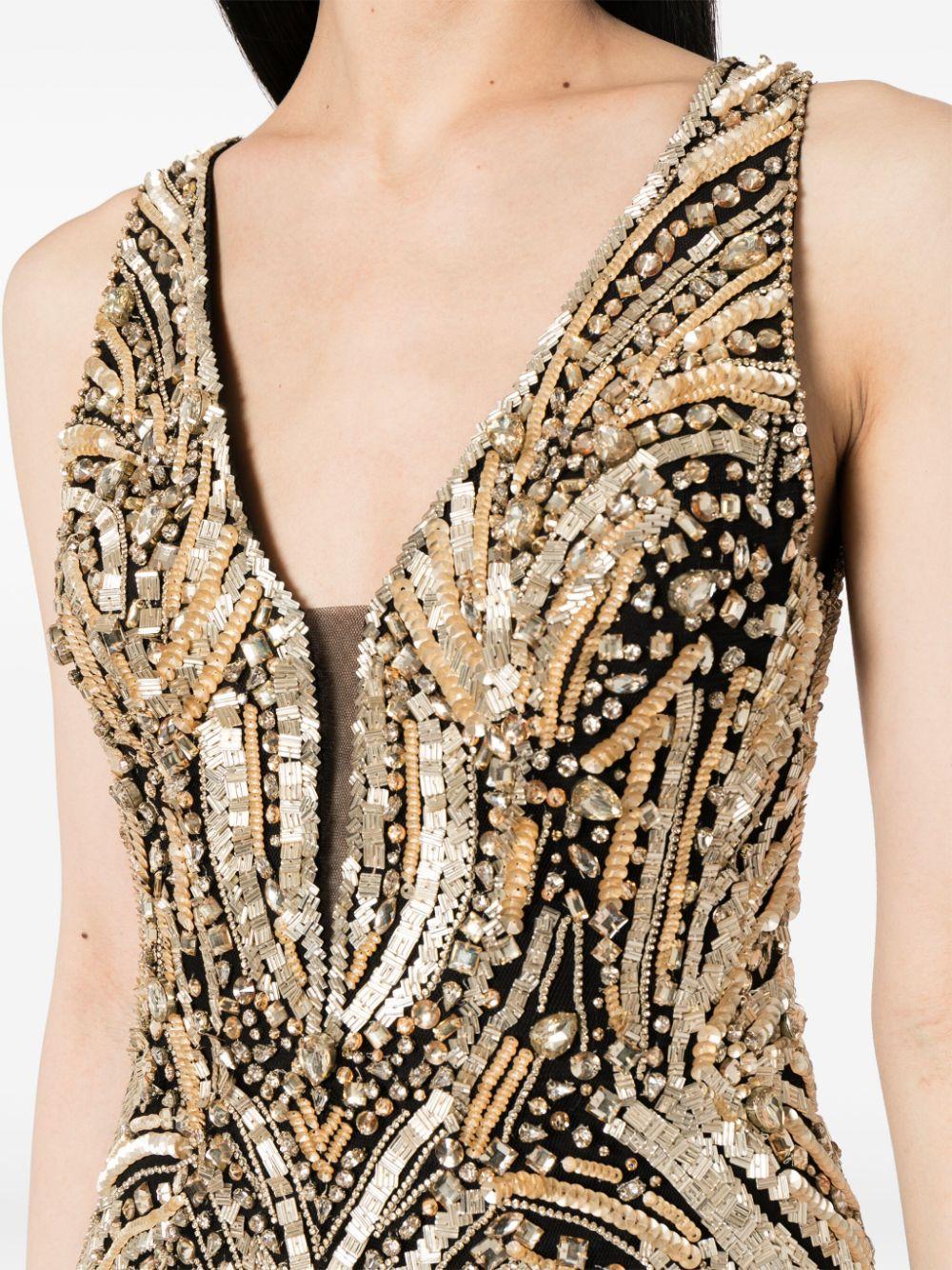 Raquel crystal-embellished long dress Product Image