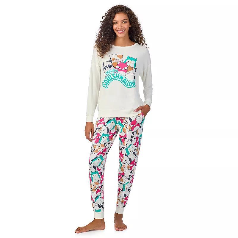 Womens Squishmallows Long Sleeve Pajama Top & Pajama Joggers Set, Girls Product Image