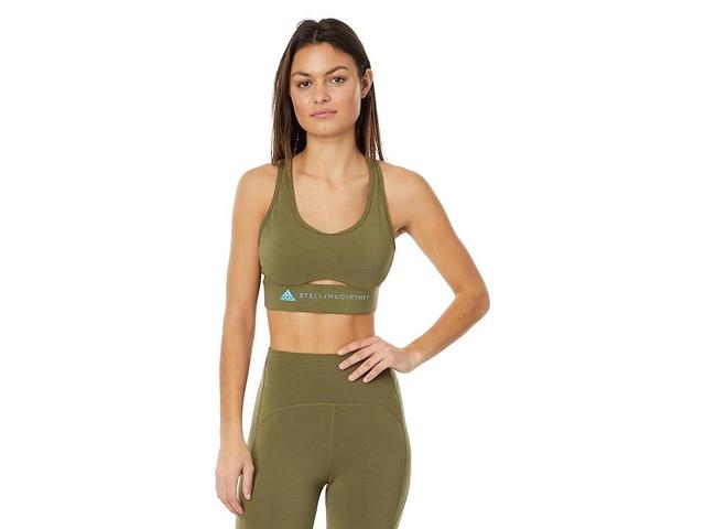 adidas by Stella McCartney TrueStrength Yoga Medium Support Sports Bra IT5717 (Focus ) Women's Bra Product Image