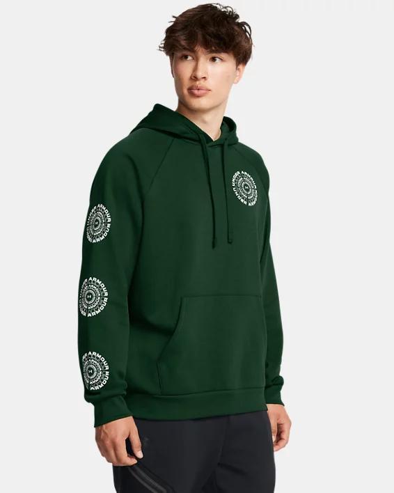 Mens UA Rival Fleece High Brand Read Logo Hoodie Product Image