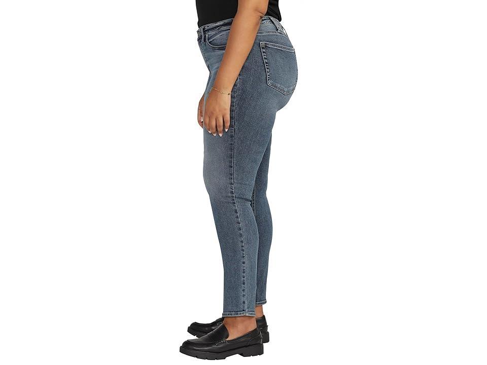 Silver Jeans Co. Plus Size Most Wanted Mid-Rise Straight Leg Jeans W63413EDB341 (Indigo) Women's Jeans Product Image