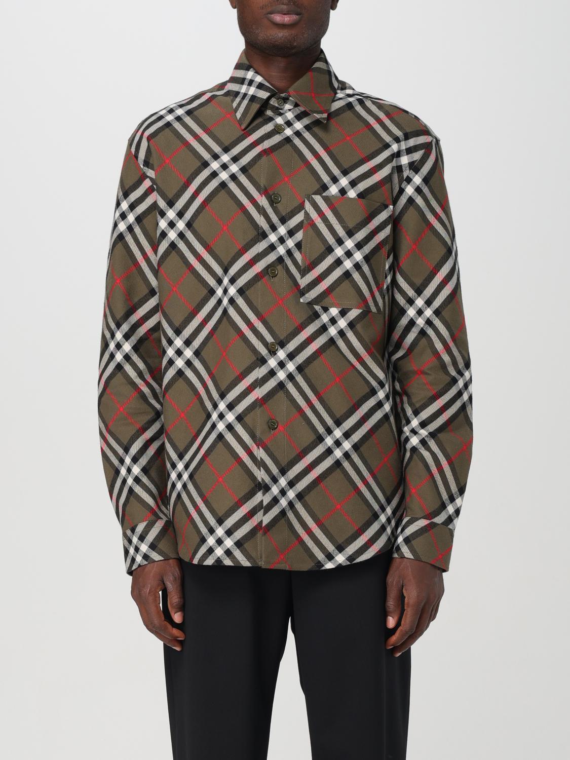 BURBERRY Shirt  Men Color Olive Product Image