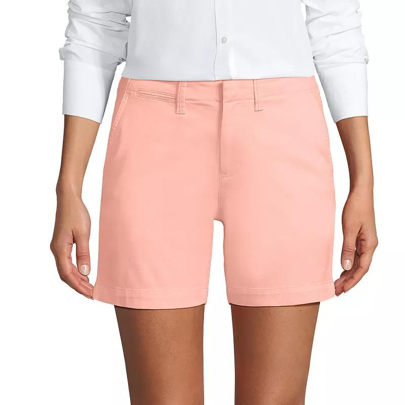 Womens Lands End Classic 7-in. Chino Shorts Product Image