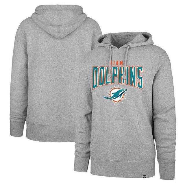 Mens 47 Gray Miami Dolphins Headline Pullover Hoodie Product Image