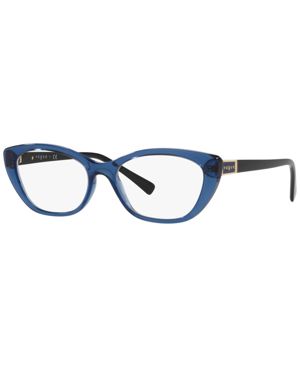 Vogue Eyewear VO5425B Womens Oval Eyeglasses - Transparent Blue Product Image