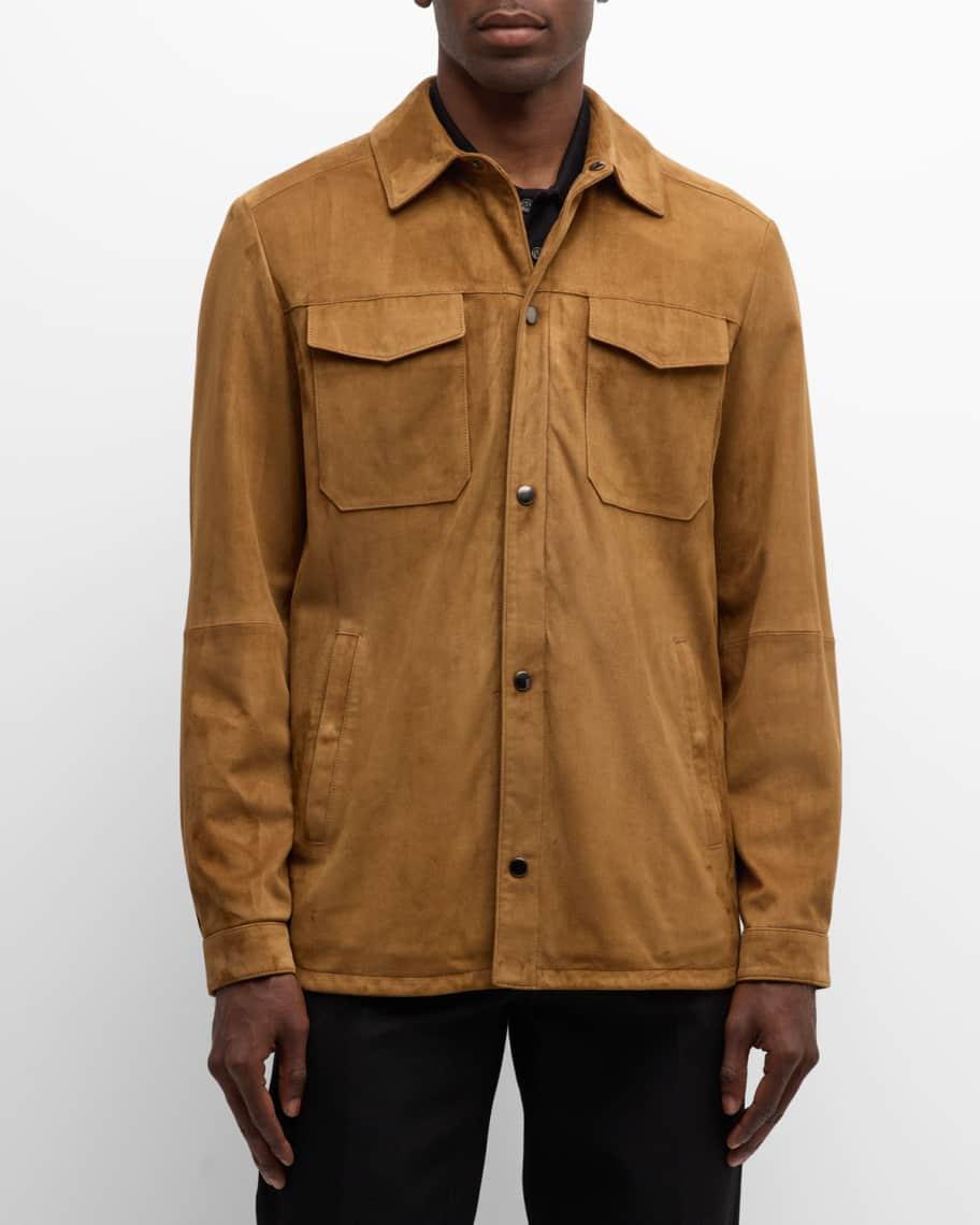 Men's Suede Overshirt Product Image