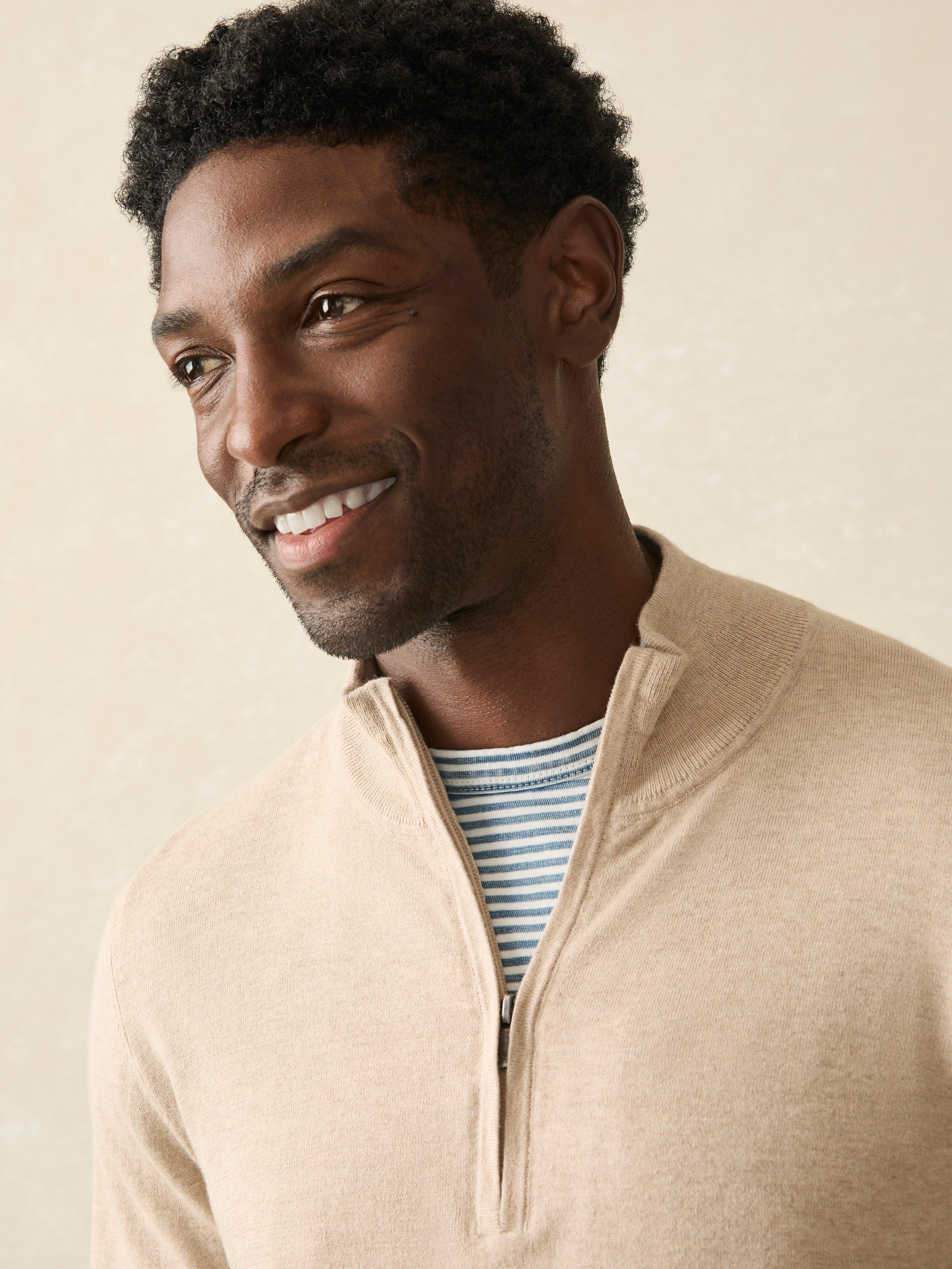 Movement™ Quarter Zip Sweater - Soft Dune Heather Male Product Image