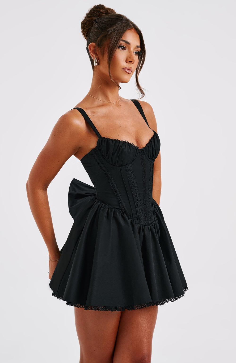 Josie Mini Dress - Black Product Image