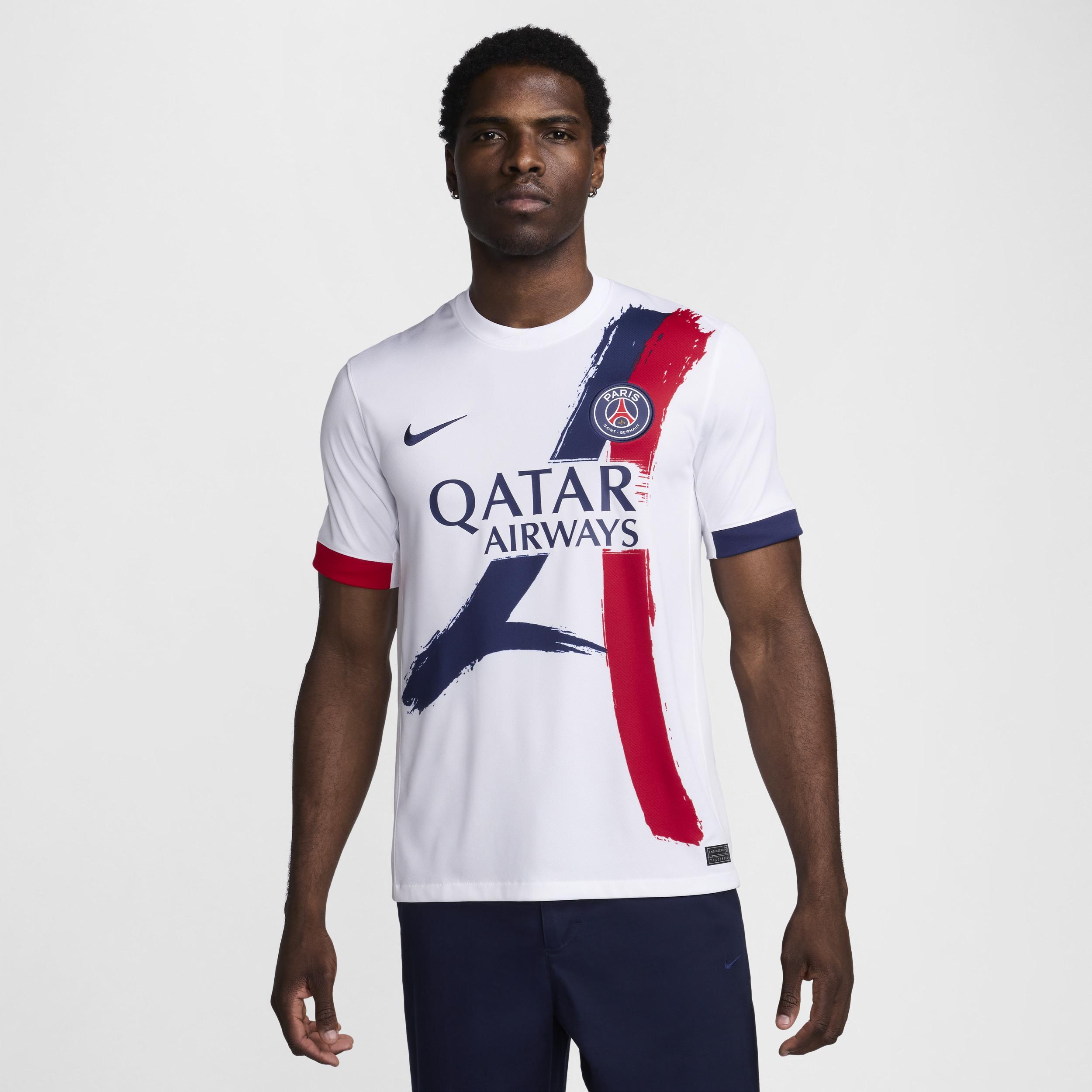 Nike Mens White Paris Saint-Germain 2024/25 Away Replica Jersey - White Product Image