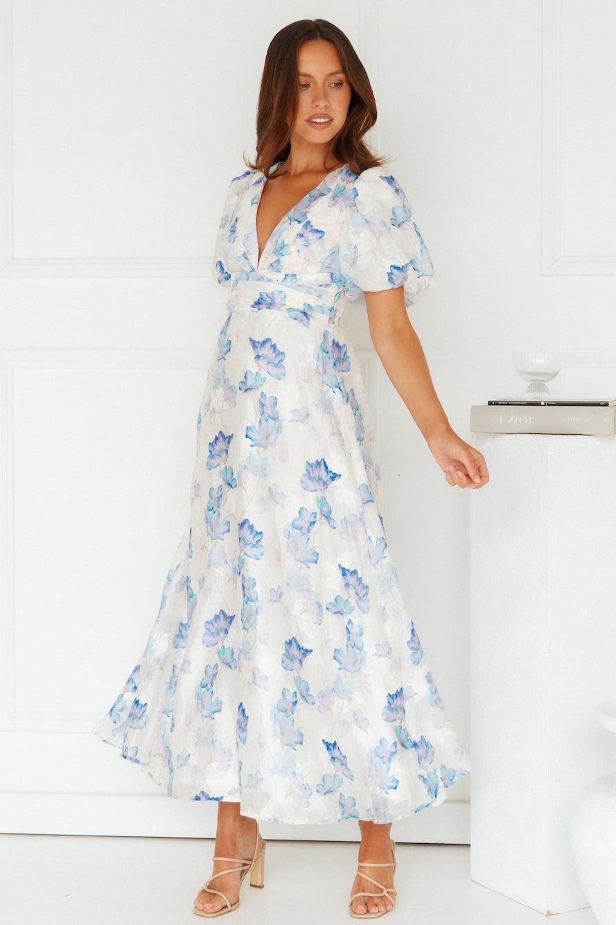 One To Love Maxi Dress Blue Product Image