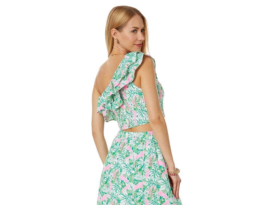 Lilly Pulitzer Kasida Ruffle Set (Botanical Just Wing It) Women's Clothing Product Image