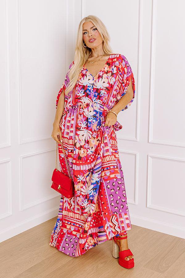 Peace and Petals Maxi Dress Curves Product Image