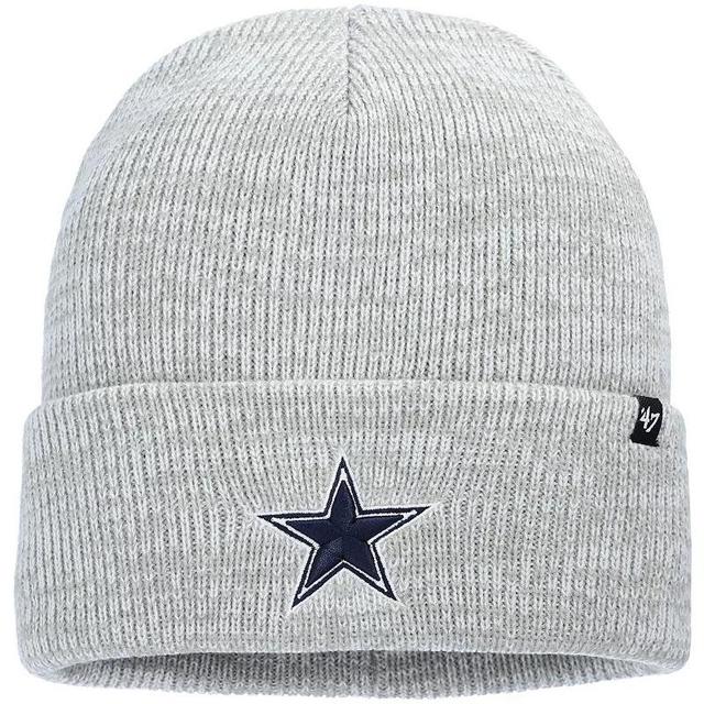 Mens 47 Gray Dallas Cowboys Brain Freeze Cuffed Knit Hat Product Image