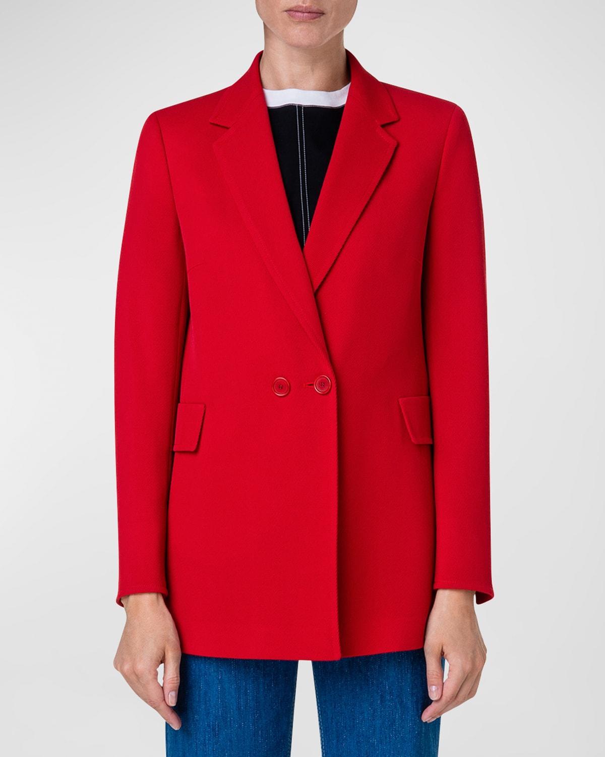 Womens Wool Boyfriend Blazer Product Image