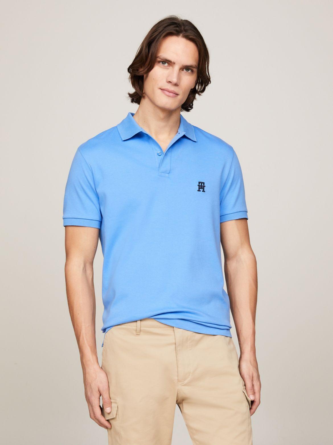 Tommy Hilfiger Men's Regular Fit TH Logo Interlock Polo Product Image