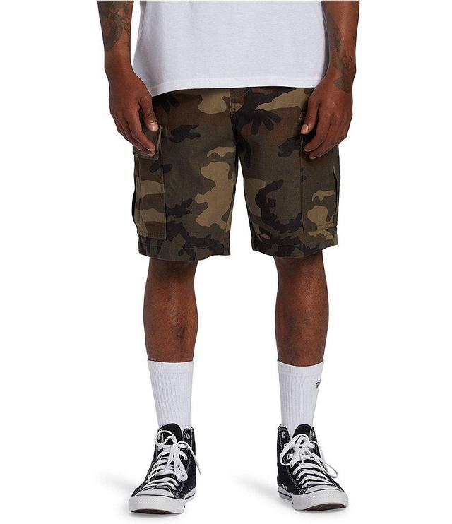 Billabong Combat Camouflage 9.5#double; Inseam Cargo Shorts Product Image