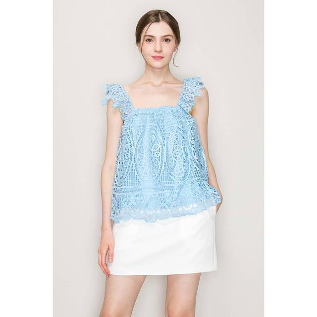 Maya Sleeveless Lace Top Product Image