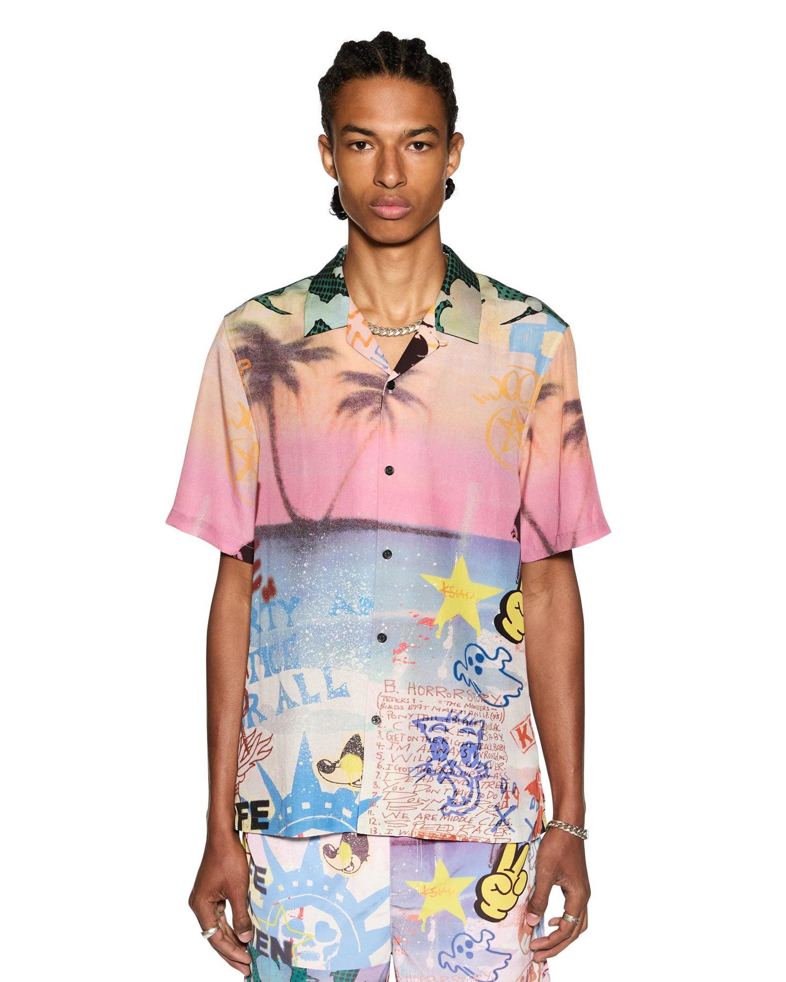 VANDALS RESORT SS SHIRT MULTI Male Product Image