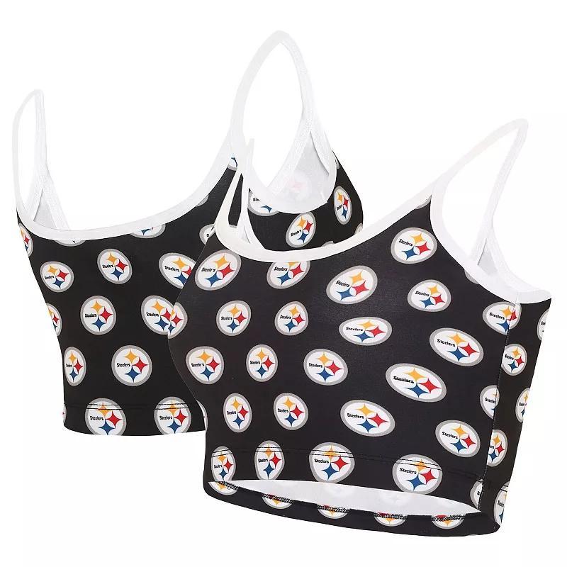 Womens Concepts Sport Black Pittsburgh Steelers Gauge Lounge Bralette Product Image