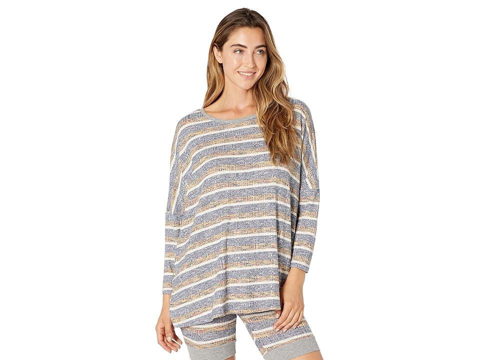 Honeydew Intimates Overslept Variegated Rib PJ Set (North Star Stripe) Women's Pajama Sets Product Image