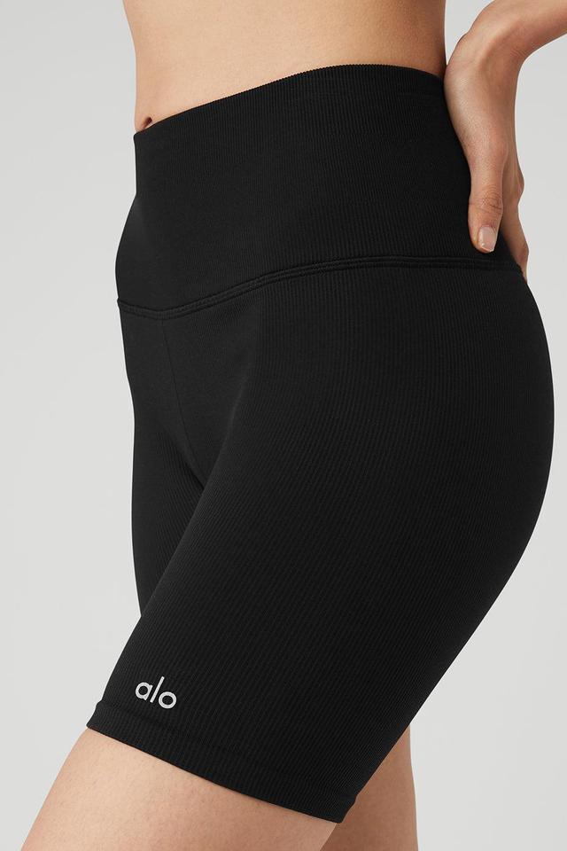 5" Seamless Ribbed Favorite Short - Black Product Image