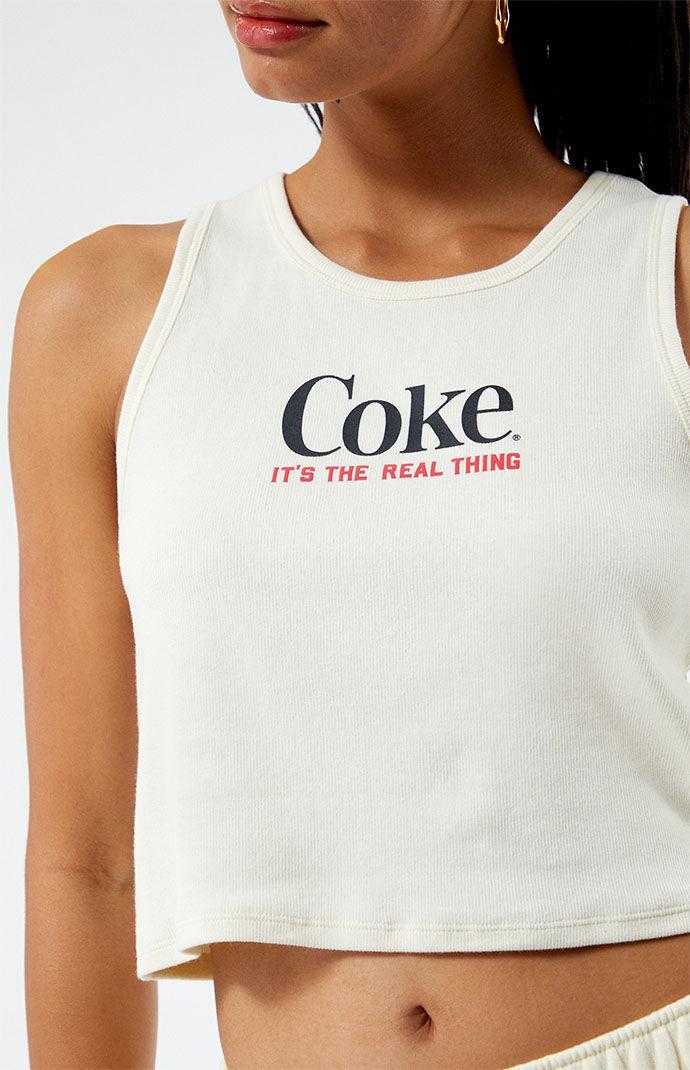 Coca-Cola Womens By PacSun Real Thing Ribbed Tank Top Product Image