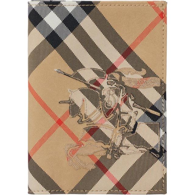 BURBERRY Check Passport Holder In Sand Product Image