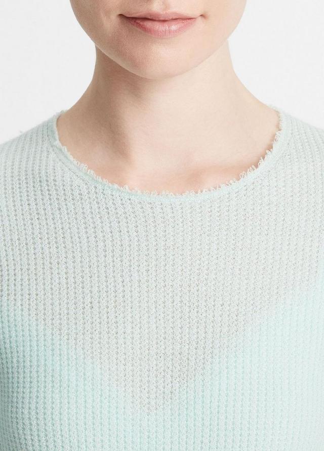 Waffle-Stitched Cashmere-Silk Sweater Product Image