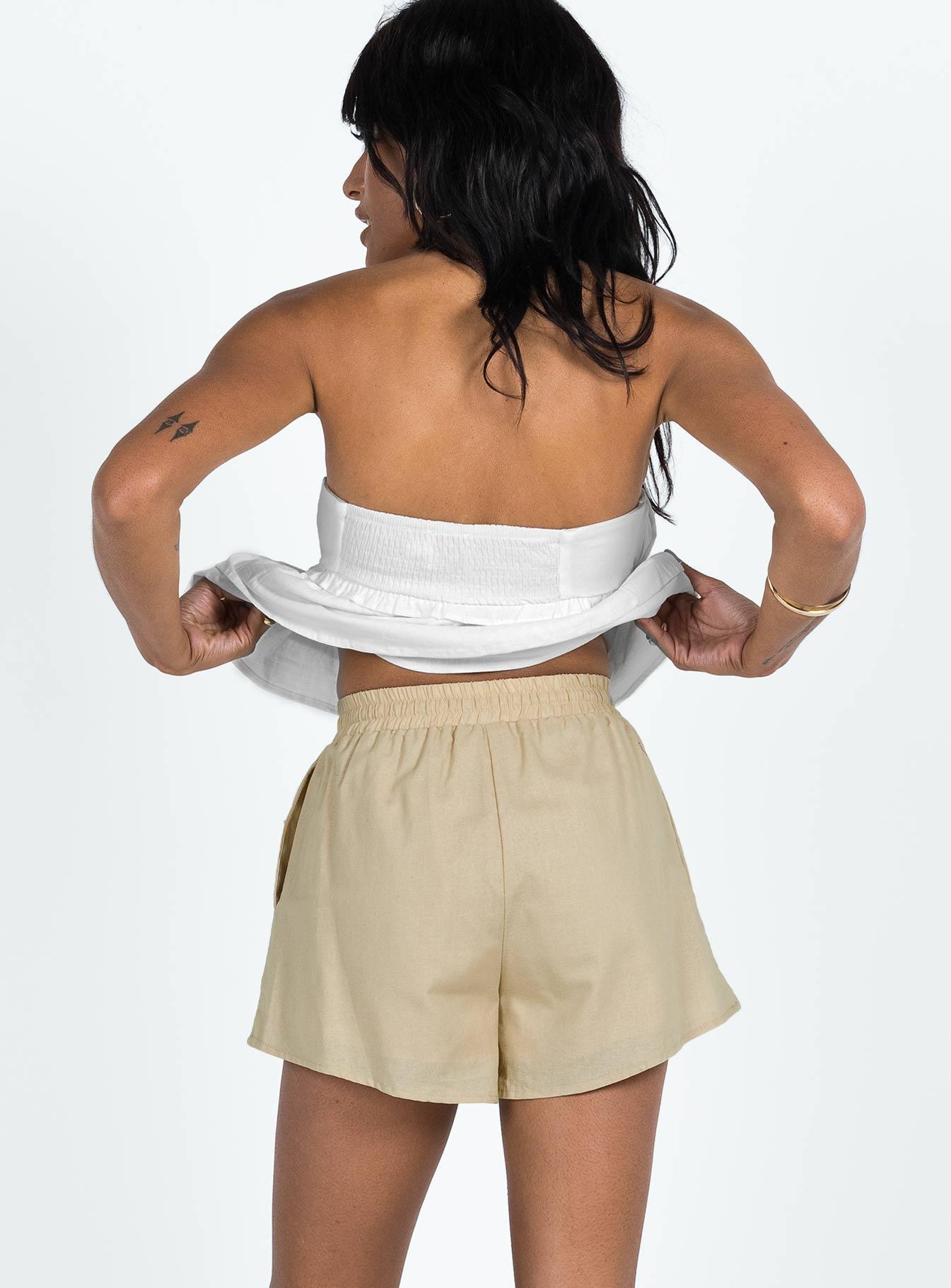 Basils Shorts Beige Product Image