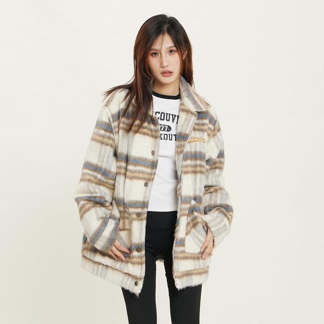 RTK (W) No. 1016 WOOLEN PLAID SHIRT JK Product Image