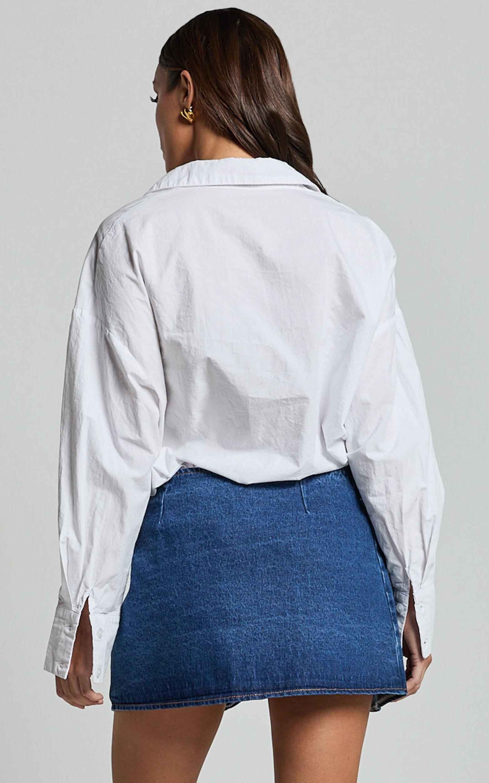 Lioness - Anja Mini Skirt in Dark Denim Product Image