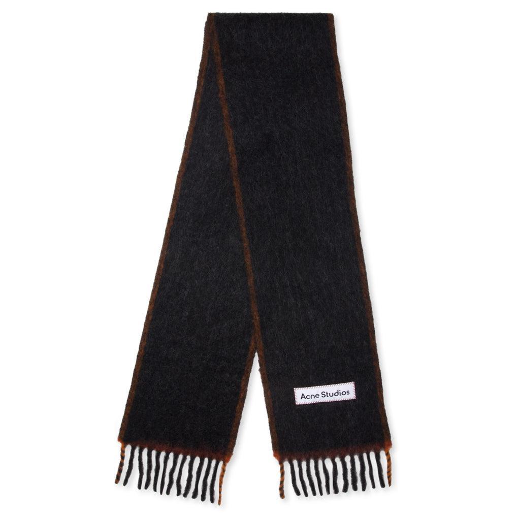 Wool Mohair Scarf - Black Male Product Image